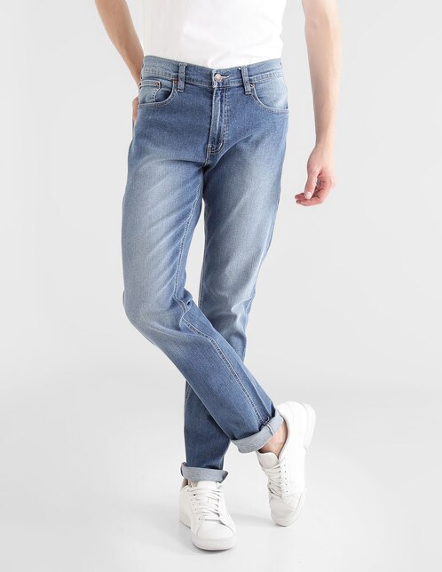 Jeans slim Oggi Iron lavado stone para hombre en SB