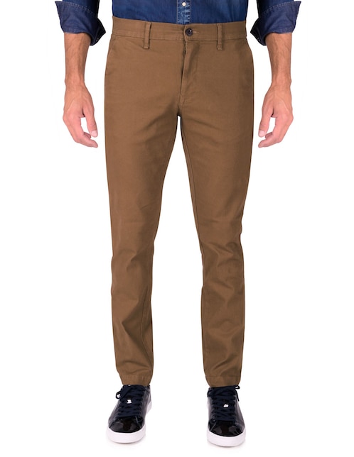 Pantalón chino slim de algodón para hombre 1