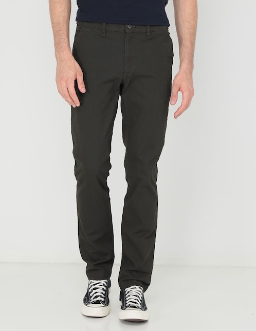 PANTALON 5 BOLSAS, 30-32, VERDE OLIVO L