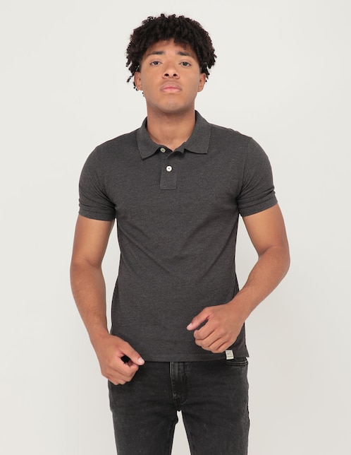 Playera tipo polo Silver Plate para hombre