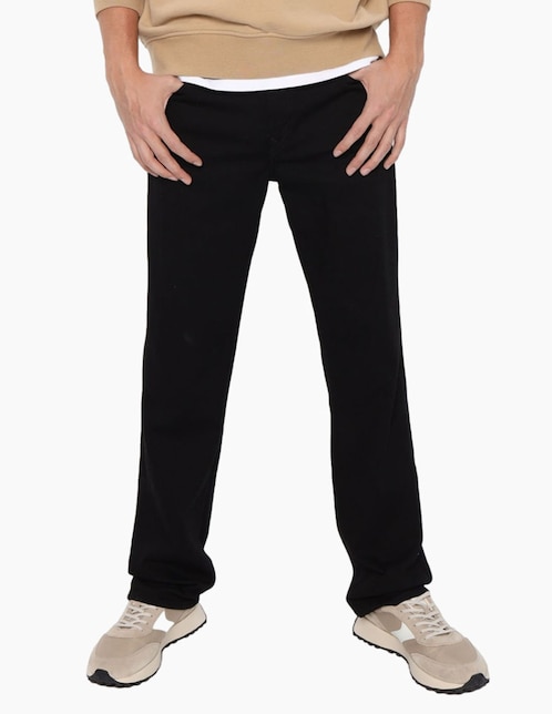 Jeans straight lavado obscuro para hombre