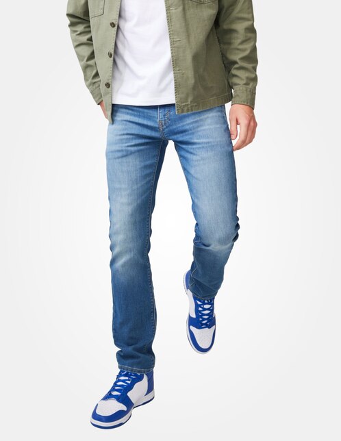 Jeans slim Denizen 216 deslavado para hombre Suburbia