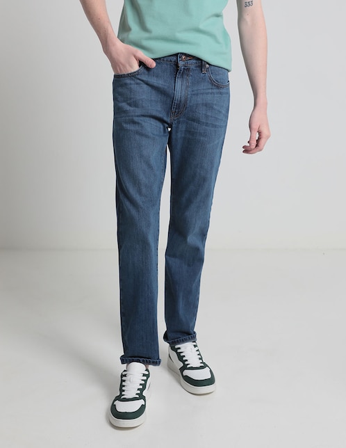 Jeans slim Silver Plate lavado stone wash para hombre