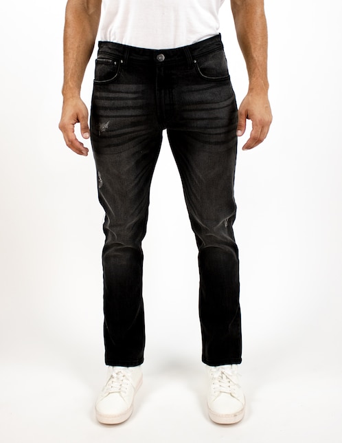 Jeans straight Furor deslavado para hombre