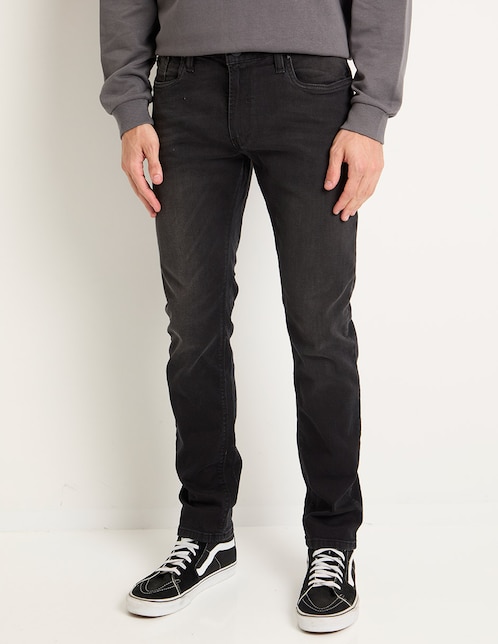 Jeans skinny deslavado para hombre 1