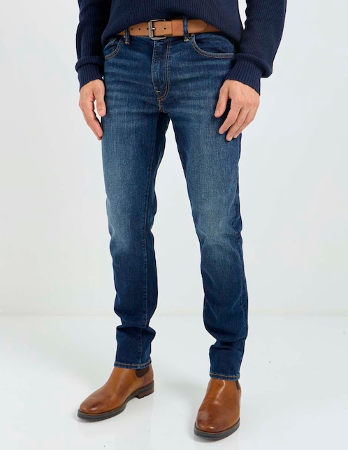Jeans slim American Eagle deslavado para hombre