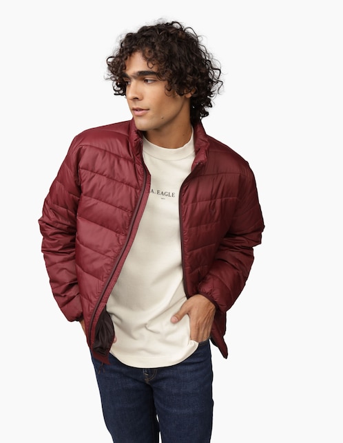 Chamarra acolchada American Eagle con bolsillos para hombre