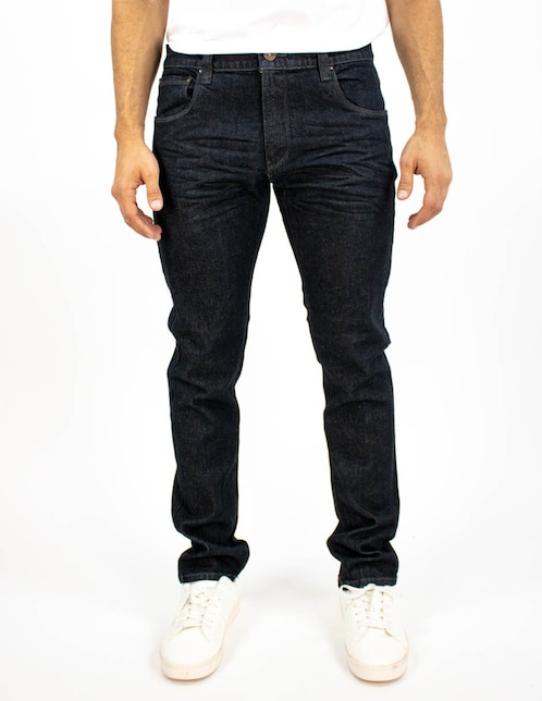 Jeans slim lavado obscuro para hombre 1