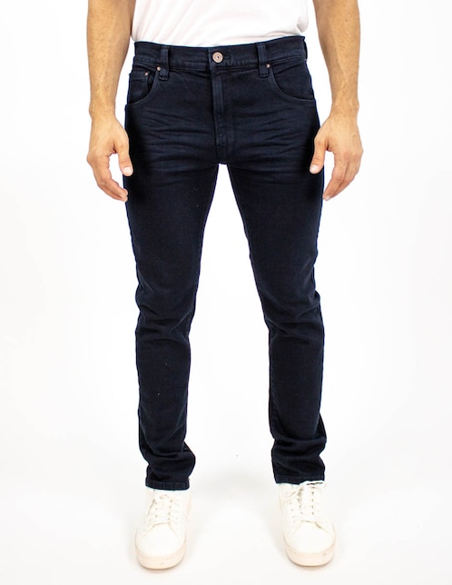 Jeans slim lavado obscuro para hombre 1