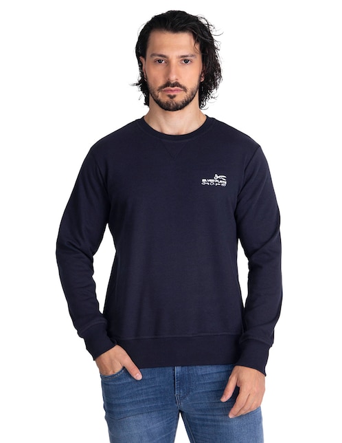 SUDADERA 31021 SILVER, G, AZUL MARINO