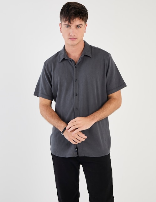 Camisa casual manga corta para hombre 1