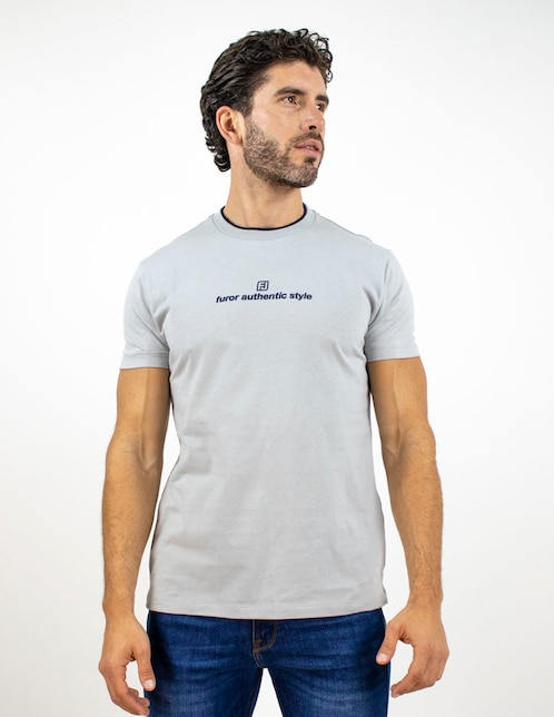 Playera cuello redondo para hombre 1
