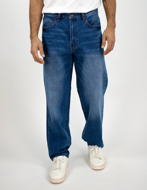 Jeans slim deslavado para hombre 1