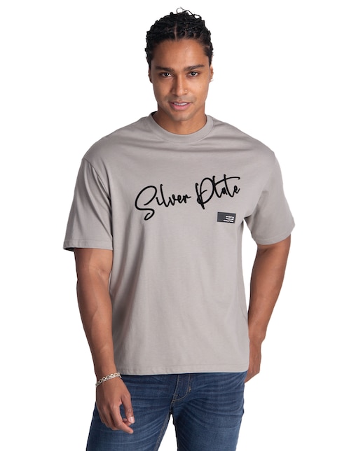 Playera Silver Plate cuello redondo para hombre