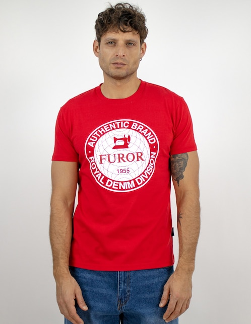 Playera cuello redondo para hombre 1