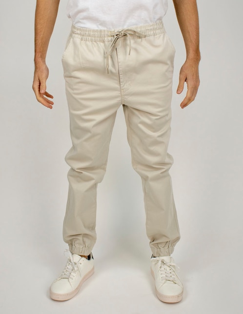 Jogger regular estampado liso para hombre 1