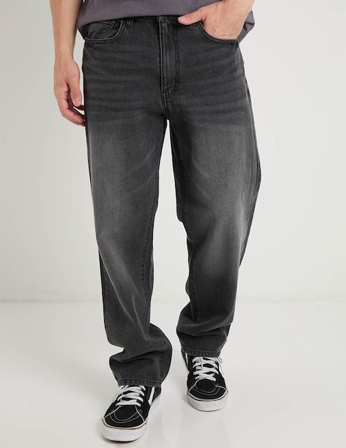 Jeans slim deslavado para hombre 1