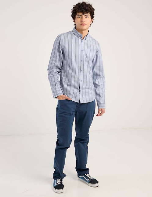 Pantalón straight de algodón para hombre 1