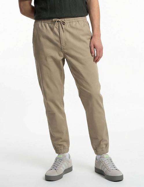 Pantalón jogger regular de algodón para hombre 1