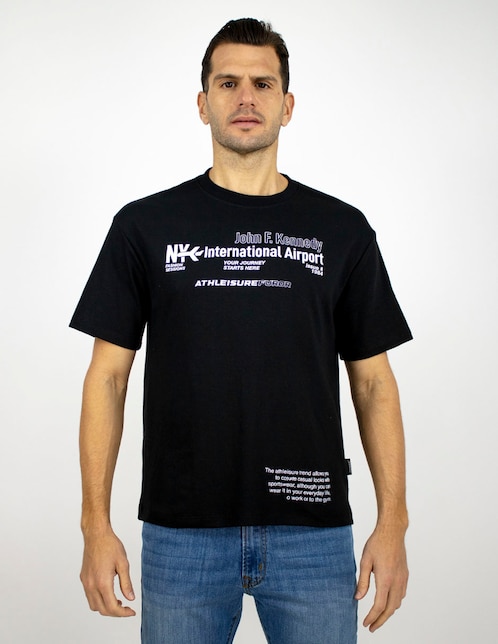 Playera cuello redondo para hombre 1