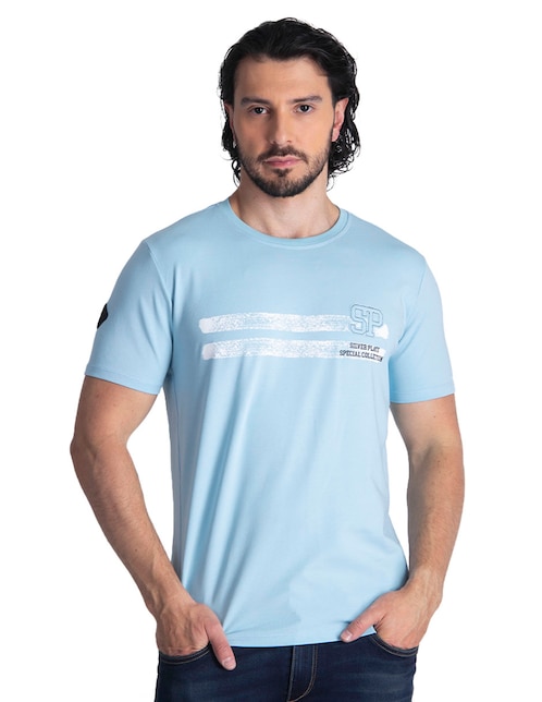Playera Silver Plate cuello redondo para hombre