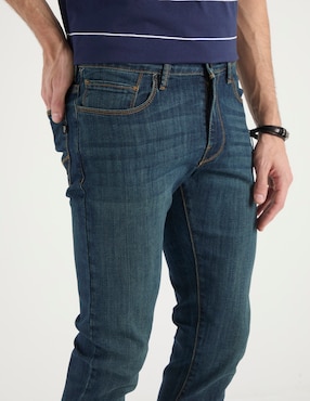 Jeans skinny Silver Plate lavado stone wash para hombre