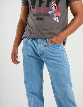 Jeans recto Silver Plate lavado claro para hombre