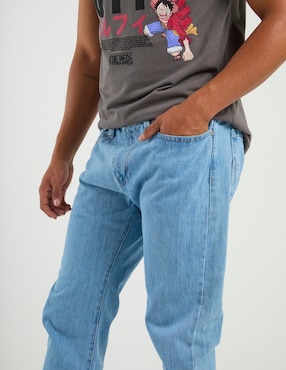Jeans recto Silver Plate lavado claro para hombre