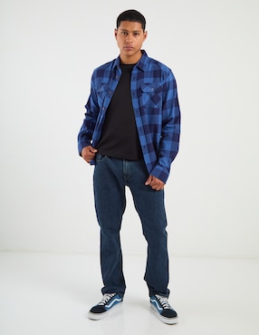 Jeans recto Oggi lavado obscuro para hombre