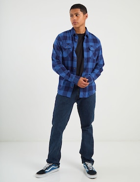 Jeans recto Oggi lavado obscuro para hombre