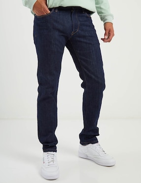 Jeans slim Silver Plate lavado obscuro para hombre