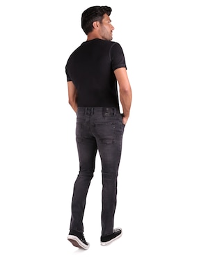 Jeans skinny Silver Plate lavado obscuro para hombre
