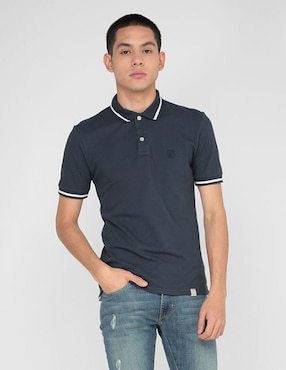 Playera Tipo Polo Silver Plate Para Hombre