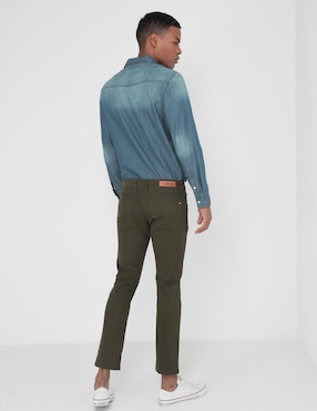 Pantalón slim Furor de algodón para hombre