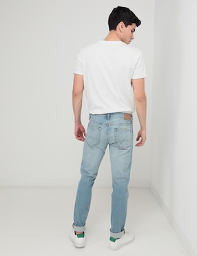 Jeans slim American Eagle lavado claro para hombre