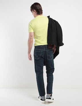 Jeans straight Silver Plate lavado obscuro para hombre