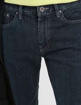 Jeans straight Silver Plate lavado obscuro para hombre