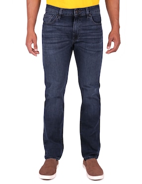 Jeans Slim Silver Plate Lavado Whisker Para Hombre