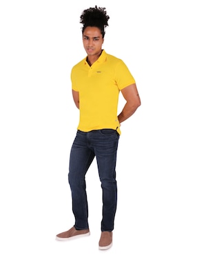 Jeans slim Silver Plate lavado whisker para hombre