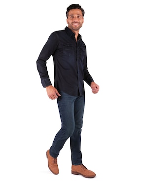 Jeans slim Silver Plate lavado whisker para hombre