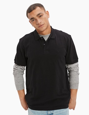 Playera Tipo Polo American Eagle Para Hombre