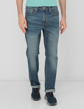 Jeans Slim Denizen 751 Lavado Whisker Para Hombre