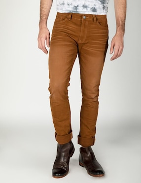 Pantalón Straight Buffalo De Gabardina Para Hombre