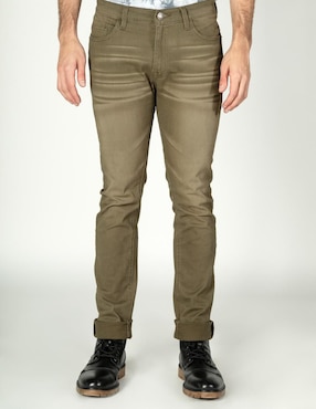 Pantalón Straight Buffalo De Gabardina Para Hombre