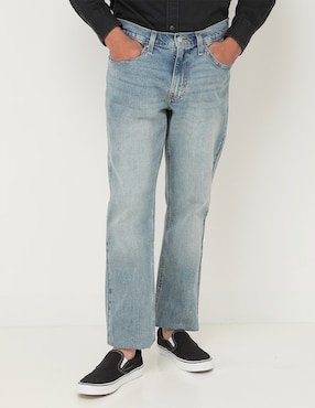 Jeans Straight Denizen Lavado Claro Para Hombre