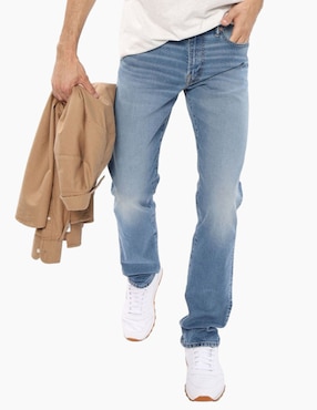 Jeans Slim American Eagle Lavado Whisker Para Hombre