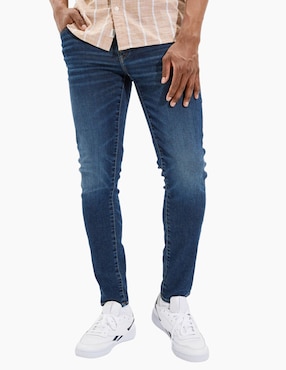 Jeans Skinny American Eagle Deslavado Para Hombre