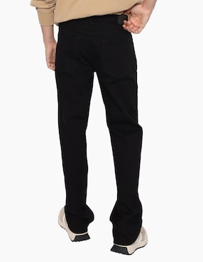 Jeans straight lavado obscuro para hombre