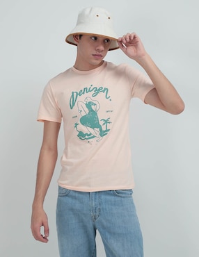 Playera Manga Corta Denizen Cuello Redondo Para Hombre