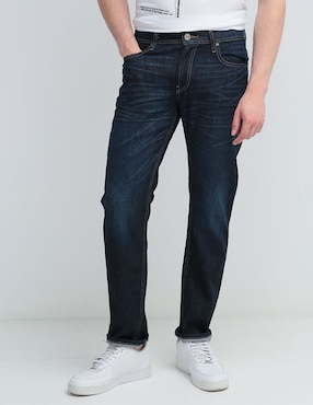 Jeans Slim Silver Plate Lavado Stone Wash Para Hombre